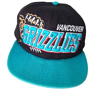 New Era Vancouver Grizzlies SnapBack Hat Teal Black Adjustable OSFM Vtg • $49.99