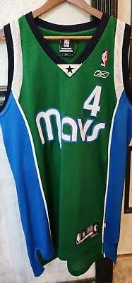 VTG NBA Reebok Dallas Mavericks Michael Finley Jersey 4 Mens Medium SEWN Green • $89.99