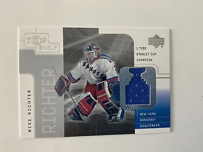 2001-02 Upper Deck Top Shelf Game Used Jersey Mike Richter New York Rangers • $8.75