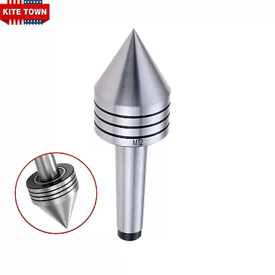 MT2 Live Center 60 DEG Precision Rotary Mose Taper #2 For CNC Woodworking Lathe • $20.99