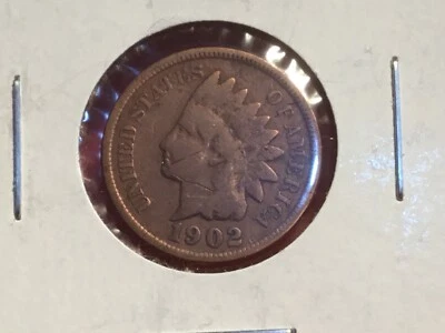 $11 • Buy 1902   US  Indian Head  One Cent Coin.   121 Years Old.