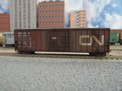 N Scale Roundhouse 50'  Box Car  C.n. Custom Weathered Mtl • $29.95