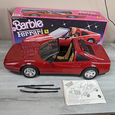 Barbie Ferrari Convertible 3136 - Vtg 1986 - Good Condition Missing Stickers • $49.95