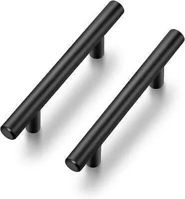 £1.98 • Buy Kitchen Cabinet Door Drawer Cupboard T Bar Handle 64mm-256mm Hole Centres Length