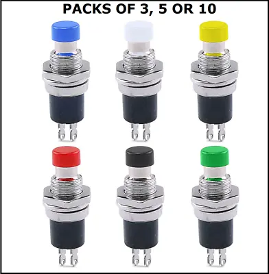 £8.95 • Buy Momentary Push Button Switch OFF-(ON) SPST Normally Open Contacts Model, Railway