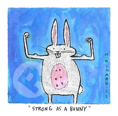 Matt Rinard  Strong As A Bunny  (SN) Ltd Ed Serigraph - Unframed • $90