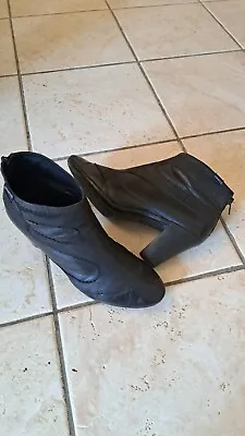 Ladies Camper Black Leather Boots  UK 7 Eur 40 • £5.99