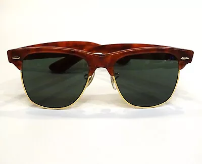 Vintage Mens Bausch & Lomb Ray Ban Tortoise Shell Wayfarer MAX Sunglasses • $179.24