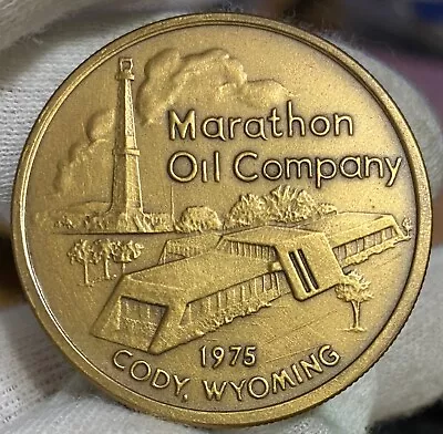 1975 Buffalo Bill Cody ~  Marathon Oil Company Cody  Wyoming  ~ Bronze Medal • $12.99