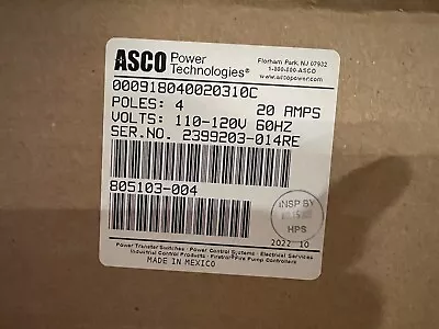 Asco 91842031C New Asco 4 Pole Lighting Contactor • $995