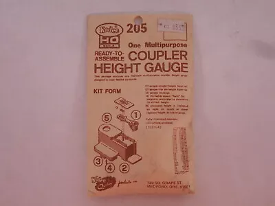 HO Scale Metal Kadee 205 Knuckle Coupler Height Gauge Tool NOS • $2.99