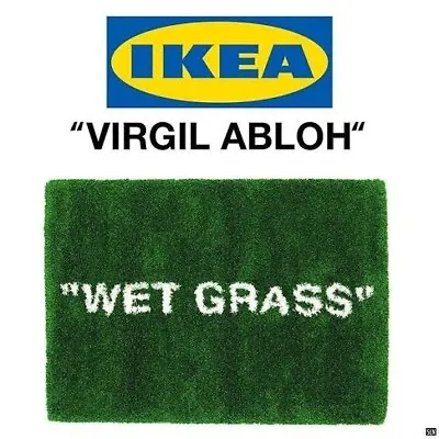 Virgil Abloh X IKEA Wet Grass 195cm X 132cm • $1500