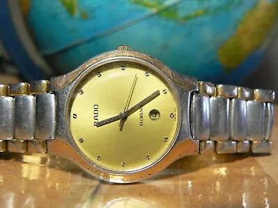 Gold Rado Florence Mens Or Womens Quartz Watch Running Good On Time • £61.99