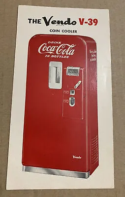 Original Vendo 39 Coca Cola Salesman Pocket Spec Sheet • $25.95