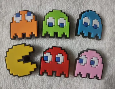 PAC-MAN - 6pc Shoe Charms Croc Decoration - Classic Video Game  FREE SHIPPING • $4.50