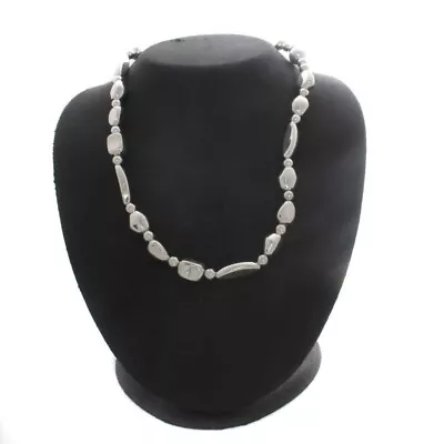 QVC Splendori 18  Polished Bead Magnetic Clasp Sterling Silver Necklace $202 • $110.15