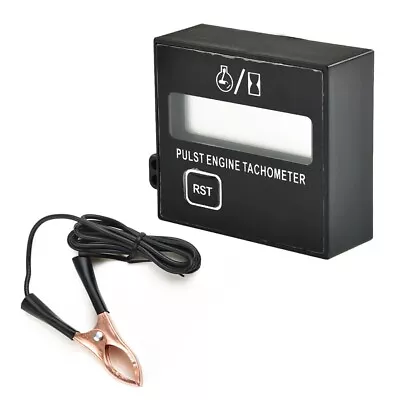 Motor Tachometer Hour Inductive 2/4Stroke Pulse 46*57mm Black Chainsaw • $26.70