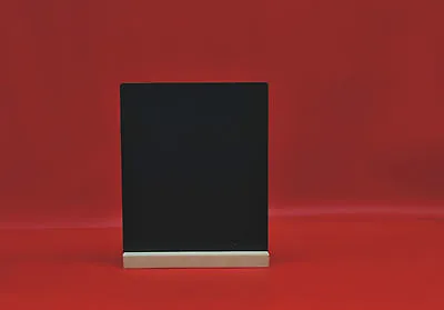 A5 Black Boards Chalkboards With Wooden Plinth For Use With Liquid Chalk Pens • £2