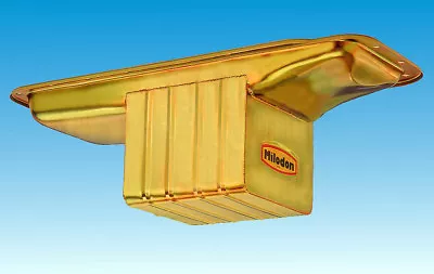 Milodon Oil Pan 31010; Street/Strip 7qt Gold For 59-64 Chrysler 383-440 B Body • $289.95