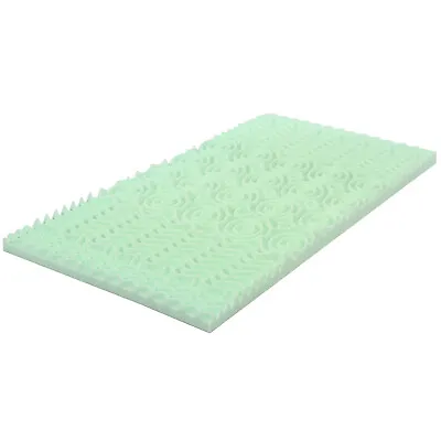 Costway Mattress Topper 3 Inch Cooling Air Foam 5-Zone Pad Full • $35