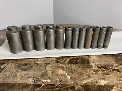 Mac Tools USA Vintage 1/2” Drive Impact Socket Lot Of 12 VDP 146-406 Mixed • $148