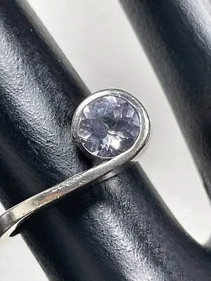 925 Silver Signed Cg Checkerboard Cut Color Change Sapphire Ring Size 6 2923 • £40.70