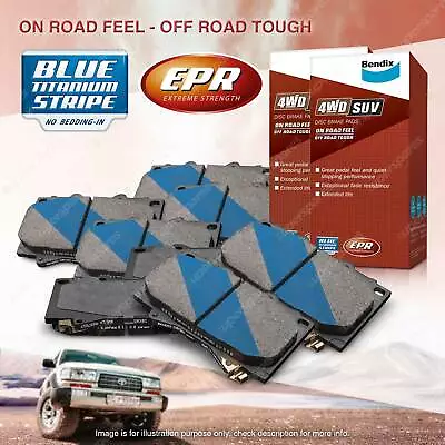 8Pcs Front + Rear Bendix 4WD Brake Pads Set For Ford Escape BA ZA 3.0 ZC ZD 2.3 • $175.70