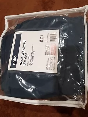 Anko Weighted Blanket Navy Blue 152cm X 203cm 7kg Rarely Used • $25