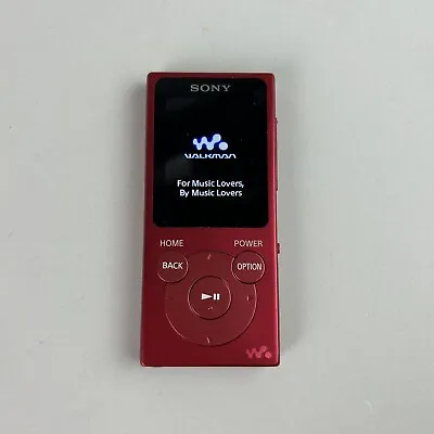 FOR PARTS / REPAIR Sony NW-E395 Walkman MP3 Player 8GB - Red • $23.75