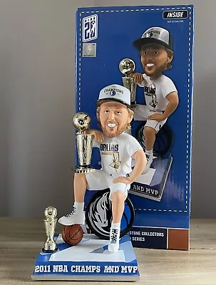 DIRK NOWITZKI Dallas Mavericks 2011 NBA Champion & MVP Trophy Bobblehead NIB! • $750