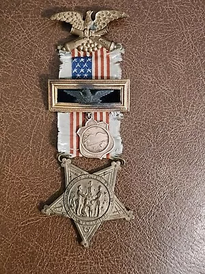 GAR Civil War Veterans Medal - Badge - Post Officer Grand Army Republic  • $275