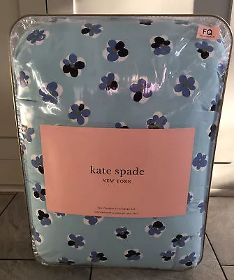 $87 • Buy KATE SPADE Comforter Set  Floating Cherry Blossom  In Blue   Full/Queen