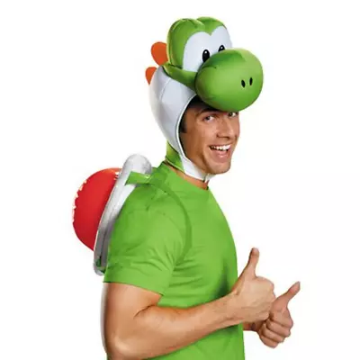 Yoshi Adult Costume Kit Super Mario Bros Nintendo Kids Shell Headpiece • $46.52