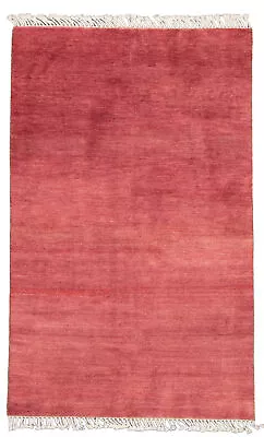 Traditional Hand Knotted Gabbeh Carpet 3'9  X 6'0  Wool Area Rug • $390.20