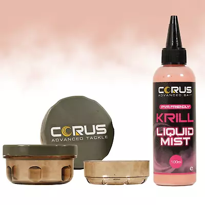 Corus Fishing Liquid Mist Cloud Attractor Carp Fishing Bait + Glug Pot Set • £13.95