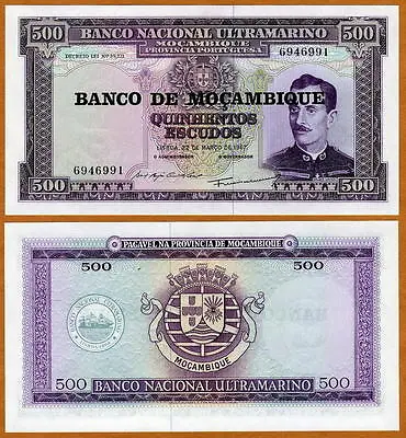 Mozambique 500 Escudos ND (1976) P-118 UNC • $0.99