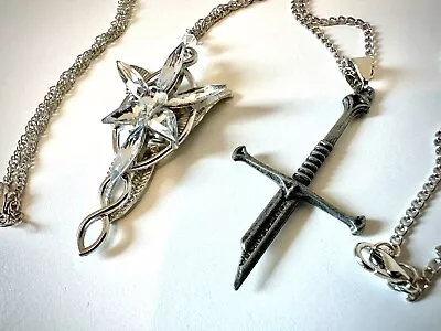 Lord Of The Rings LOTR Jewelry Set: Arwen Evenstar Pendant Necklace & Narsil • $8.99