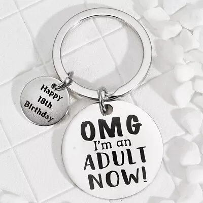 Funny 18th Birthday Daughter Son Keyring Keychain Christmas Present Gift • £4.99