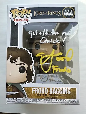 Elijah Wood AUTOGRAPH - Frodo Baggins - Lord Of The Rings Signed Funko Pop ACOA • £189.99