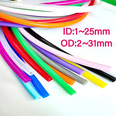 Silicone Vacuum Vac Hose Pipe Tube Water Coolant Overflow 1mm 3mm 4mm 6mm 8~25mm • $3.95