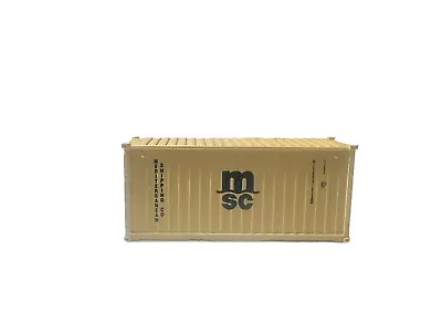 N Scale Containers - ETN20MSC -  20' Shipping Container - MSC • $14.95