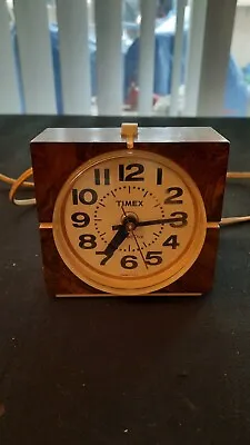 Vintage 1970's Timex Electric Travel Alarm Clock Model 7417 4A (Works) • $9