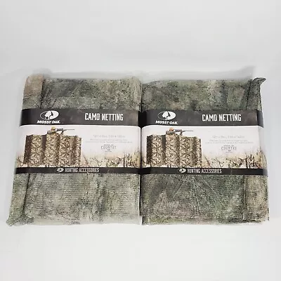 2 Pack Mossy Oak Camouflage Blinds Netting Break-Up Country 144 In X 56 In Each • $15.39