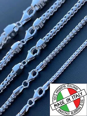 Real Solid 925 Sterling Silver Franco Chain 2-5mm Box Necklace Men Ladies 18-30  • $259.09