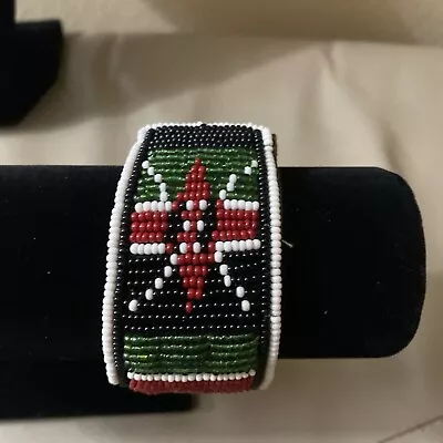 Wrist Band Bracelet Masai Beads Colorful African Unisex Leather Made In Kenya • $9.50