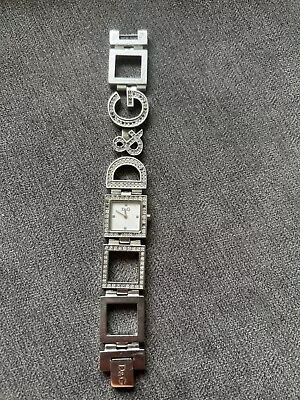 Genuine D&G Dolce And Gabbana Women’s Bracelet Watch Silver  • £2.20