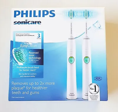 $97 • Buy Philips Sonicare Electric 2 -Toothbrush Bundle Pack HX6512/02 - BRAND NEW