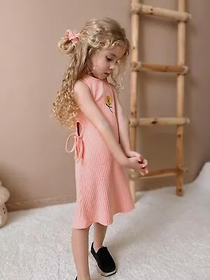 NWT Zara Pink Flower Embroidered Long Dress For Baby Girl • $29.99