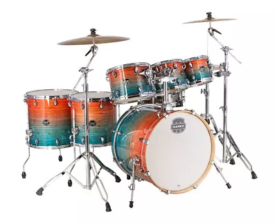 Mapex Armory Limited Edition 7-piece Shell Pack W/22  Kick - Garnet Ocean - Used • $1129.99