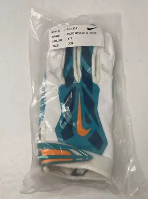 Nike Vapor Jet 3.0 NFL Miami Dolphins Receivers Football Gloves PGF339-171 NIP • $49.99